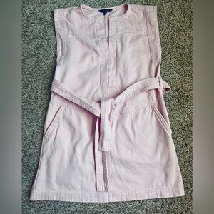 Banana Republic Blush Pink Denim Shift Dress XS